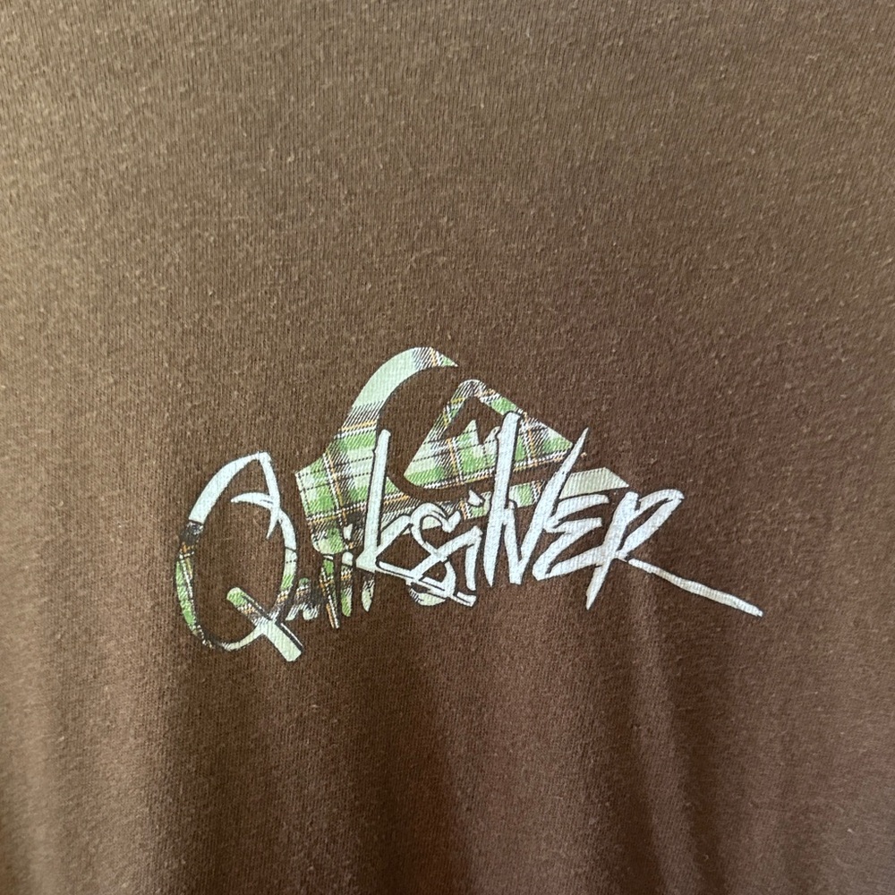 Quiksilver Men's Chocolate Brown Graphic Tee - Picture 2 of 4